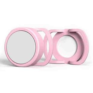 2 PCS  Anti-Lost Tracker Silicone Case for AirTag,Size:  24mm(Pink+White)