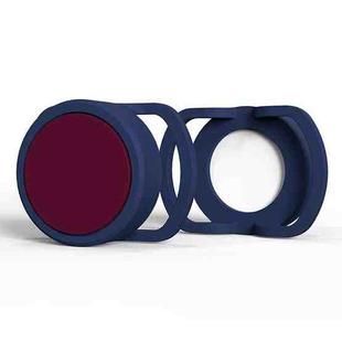2 PCS  Anti-Lost Tracker Silicone Case for AirTag,Size:  35mm(Midnight Blue+Wine Red)