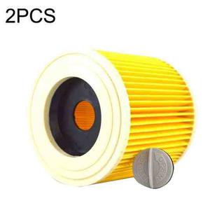 2PCS HEPA Filter For Karcher A2004 / A2204 Vacuum Cleaner Accessories(Yellow)