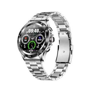 NX1 1.32 Inch Bluetooth Call Body Temperature Monitoring Waterproof Smart Watch(Black Steel)