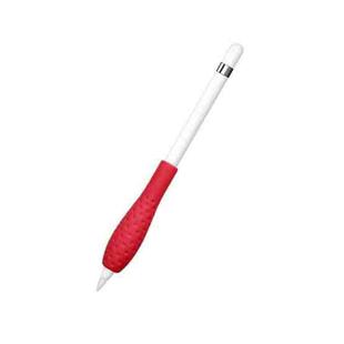 Tablet Stylus Pencil Silicone Case For Apple Pencil 1/2 Gen(Red)