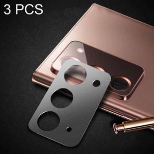3 PCS Lens Film Aluminum Alloy Sheet Camera Protection Film For Samsung Galaxy Note20 (Gray)