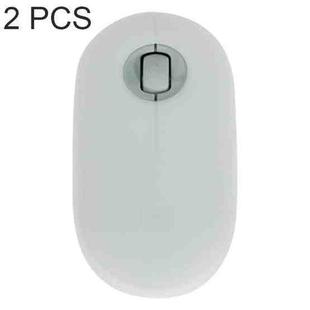 2 PCS Silicone Dustproof Wireless Mouse Protective Case For Logitech Pebble(Transparent)