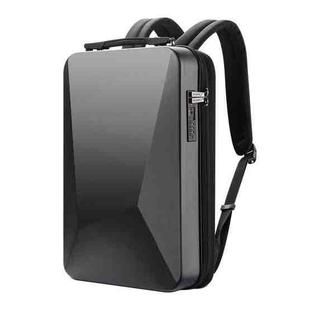 Bopai 61-93318A Hard Shell Waterproof Expandable Backpack with USB Charging Hole, Spec: Password (Black)
