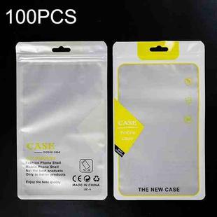 100PCS Phone Case Translucent Yin Yang Self-sealing Packaging Bag(Yellow)