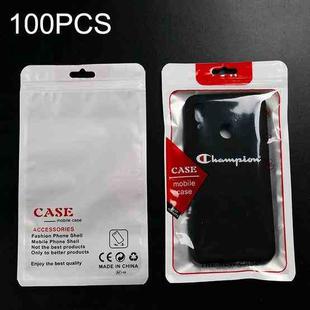 100PCS Phone Case Translucent Yin Yang Self-sealing Packaging Bag(Red)