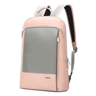 Bopai 62-121268 Lightweight Casual Waterproof Wear-Resistant Laptop Backpack(Pink)