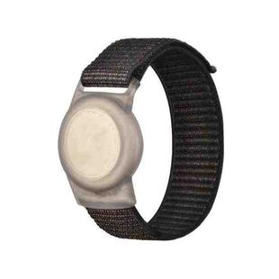 170mm For AirTag Tracker Child Adult Nylon Strap Wristband Protective Case  (Black)