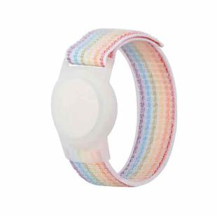 170mm For AirTag Tracker Child Adult Nylon Strap Wristband Protective Case  (Colorful)