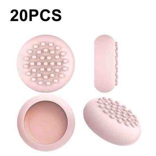 20 PCS Peripheral Button VR Handle Rocker Silicone Protective Cover, For Oculus Quest 2(Pink)