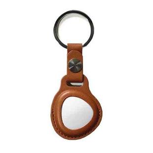 Leather Keychain Protective Sleeve For Huawei Tag GPS Tracker Locator(Brown)