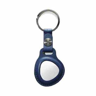 Leather Keychain Protective Sleeve For Huawei Tag GPS Tracker Locator(Navy Blue)