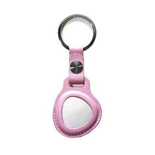 Leather Keychain Protective Sleeve For Huawei Tag GPS Tracker Locator(Pink)