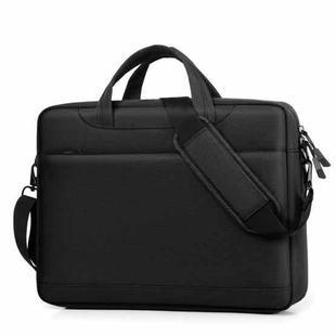 Airbag Thickened Laptop Portable Messenger Bag, Size: 14.1 inches(Black)