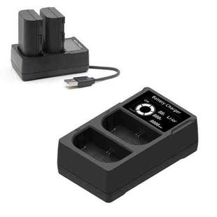 LP-E6 USB LCD Dual Charger Camera Battery Charger