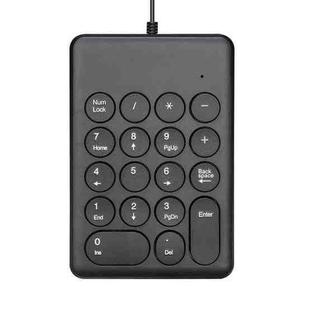 269 18 Keys Accounting Bank Engineering Wired Mini Chocolate Numeric Keypad, Cable Length: 1.25m(Black)