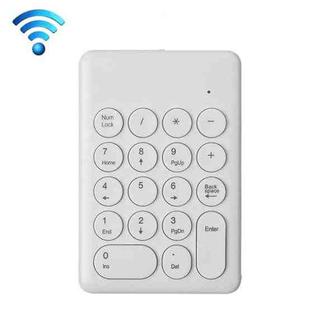 269 18 Keys Wireless Mini Numeric Keypad Accounting Bank Engineering Keypad(White)