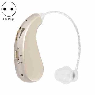 Portable Rechargeable Invisible Hearing Aid EU Plug(Gold)