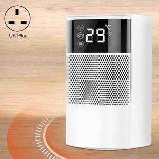 N8 Table Air Heater Indoor Quick Heat Energy Saving Electric Heater,  Specification: UK Plug(White)