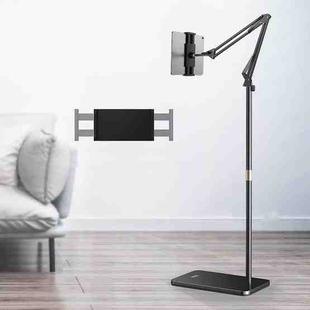 SSKY L10 Home Cantilever Ground Phone Holder Tablet Support Holder, Style: Retractable (Black)