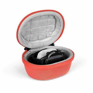 EVA Smartwatch Storage Case Universal Fleece Watch Storage Bag With Carabiner(Orange)