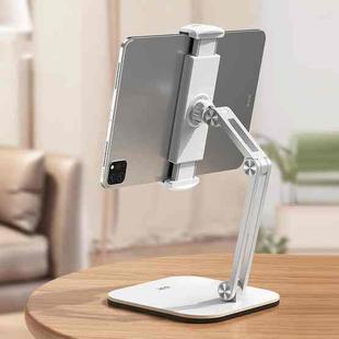 SSKY X27 Tablet Computer Desktop Mobile Phone Adjustable Support Frame, Style: Double Arms (White)