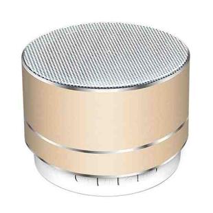 A10 Mini Metal Wireless Bluetooth Speaker(Golden)