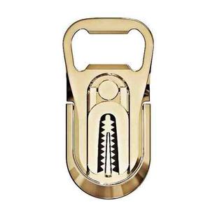 Multifunction Car Air Vent Phone Holder Finger Ring Phone Bracket Bottle Opener(Gold)