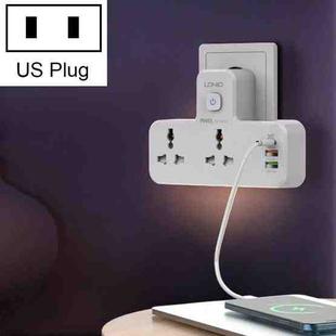 LDNIO SC2311 20W PD+QC 3.0 Multifunctional Home Fast Charging Socket with Night Light, Spec: US Plug