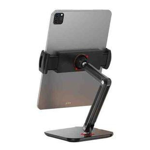 SSKY X38 Desktop Phone Tablet Stand Folding Online Classes Support, Style: Long Arm Version (Black)