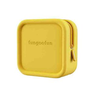 Fungoofun Candy Color EVA Travel Digital Storage Bag Cosmetic Bag, Color: Square Yellow