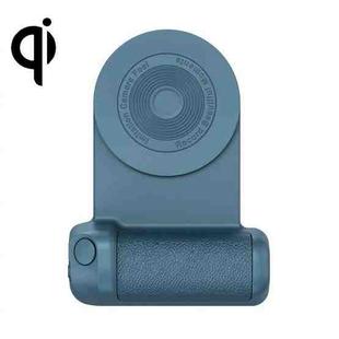 BBC-8 Magnetic Phone Selfie Holder Bluetooth Photo Stabilizer Holder,Spec: Wireless Charging Model(Deep Blue)