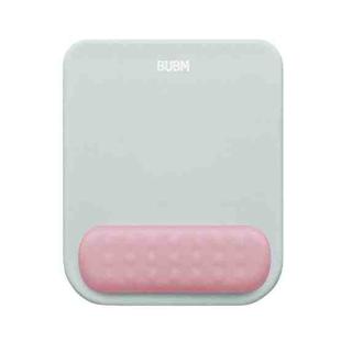 BUBM Wrist Protector Mouse Pad Macaroon Memory Foam Mouse Pad(Gray Blue + Lotus Root)