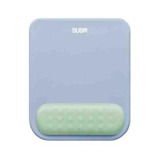 BUBM Wrist Protector Mouse Pad Macaroon Memory Foam Mouse Pad(Blue+Lake Green)