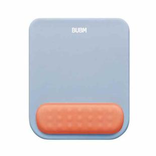 BUBM Wrist Protector Mouse Pad Macaroon Memory Foam Mouse Pad(Blue+Orange Red)