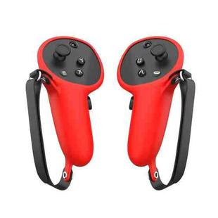 For Oculus Quest Pro 1 Pair Handle Silicone Case Cover VR Accessories(Red)