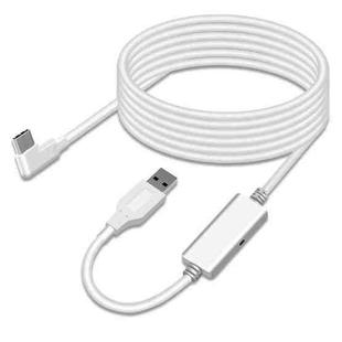 For Oculus Quest 2 USB To Type-C VR Link Charge Cable 5m(White)