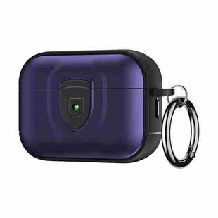 For AirPods Pro TPU + PC Full Wrap Type Protection Case Cover(Purple)