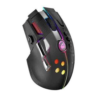ZIYOU LANG X6 11 Keys Wireless / Wired Dual Mode Joystick Game Glowing Mechanical Mouse(Black)