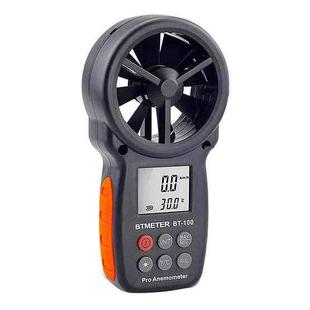 BT-100 Handheld Anemometer Wind Speed Wind Chill Temperature Measuring Instrument(Black)