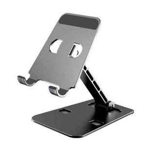 L201 Aluminum Alloy Foldable Phone Stand Adjustable Height Desktop Holder(Black)