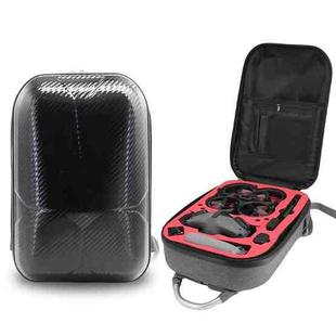 For DJI Avata Carbon Fiber Backpack Shockproof And Waterproof Bag(Black and Gray)