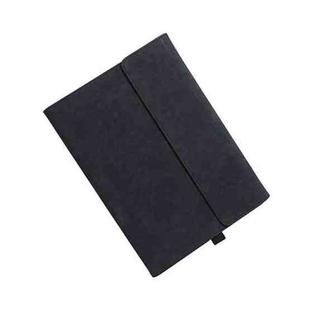 For Microsoft Surface Pro 9 Tablet Protective Case Holder(South African Sheepskin Black Case)