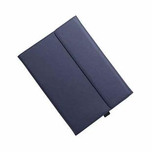 For Microsoft Surface Pro 8 Tablet Protective Case Holder(Microfiber Lambskin Texture Blue Case)