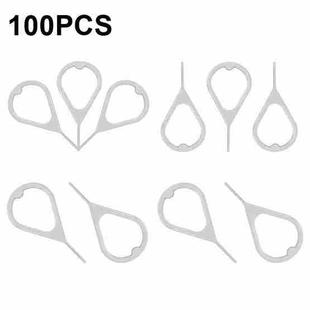 100 PCS Universal Thickened and Hardened Steel Phone Card Removal Pin(Style 4)
