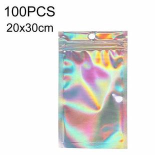 100PCS Laser Self-sealing Packaging Bag Data Line Aluminum Foil Plastic Bag , Size: 20x30cm