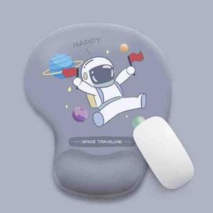Silicone Comfortable Padded Non-Slip Hand Rest Wristband Mouse Pad(Space Travelling)