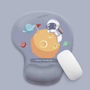 Silicone Comfortable Padded Non-Slip Hand Rest Wristband Mouse Pad(Embrace The Moon)