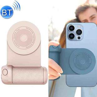BBC-8 3 In1 Magnetic Absorption Wireless Charging Phone Stand Bluetooth Handheld Selfie Stick, Style: Basic Model(Pink)