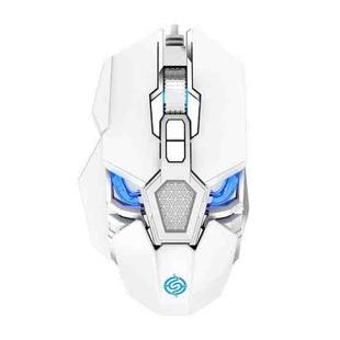 K-Snake Q18 9 Keys 6400DPI Glowing Machine Wired Gaming Mouse, Cable Length: 1.5m(White)